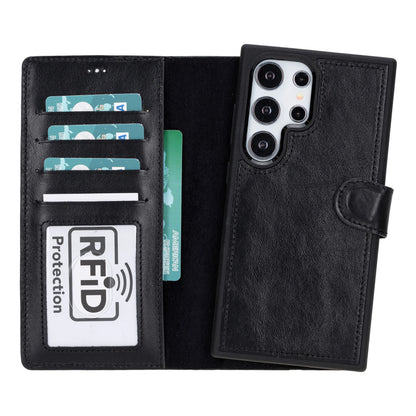 Magic Samsung Galaxy S24 Ultra Detachable Leather Wallet Case – Core Palette