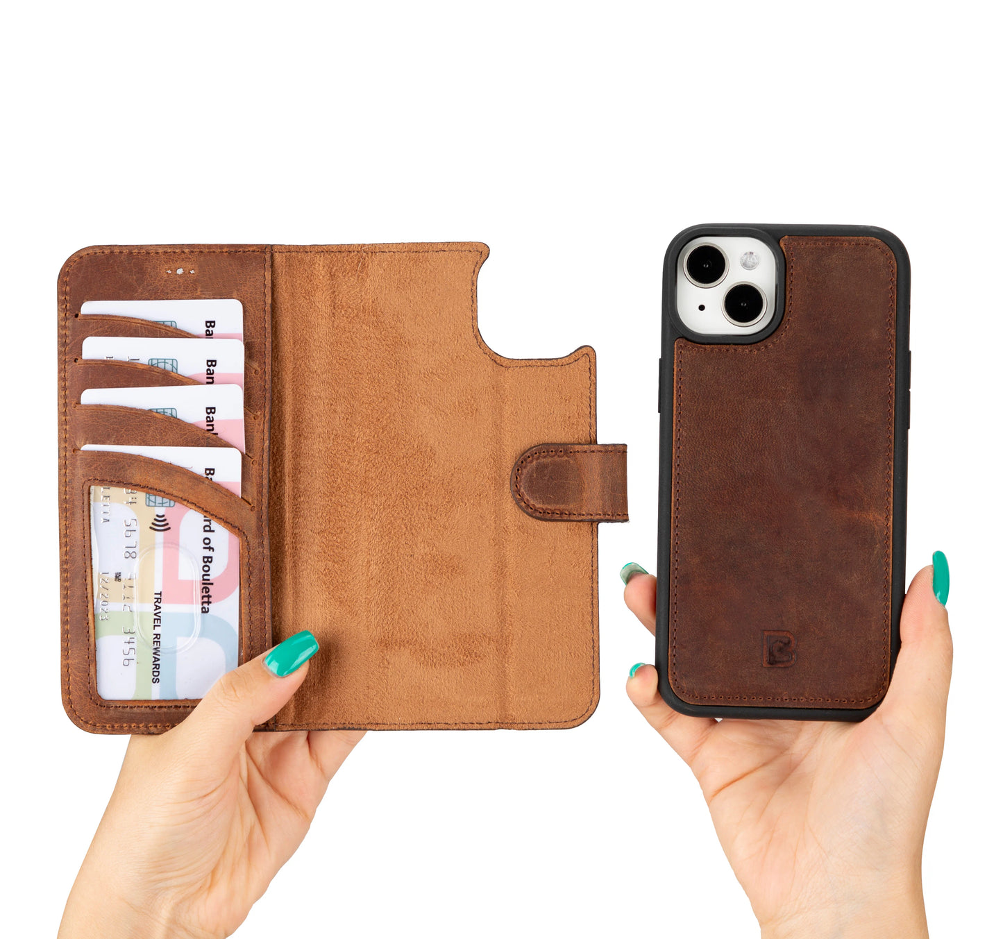 Magic iPhone 16 Leather Detachable Wallet Case