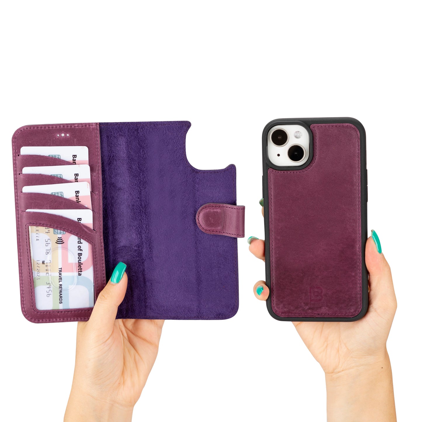 Magic iPhone 16 Leather Detachable Wallet Case