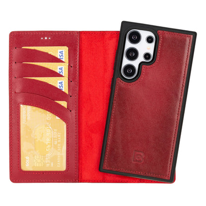 Magic Samsung Galaxy S24 Ultra Detachable Leather Wallet Case – Expanded Palette