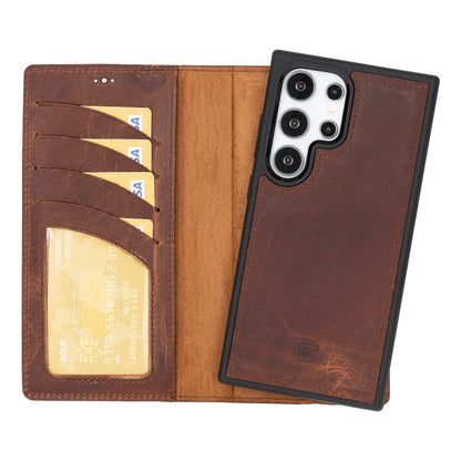 Magic Samsung Galaxy S24 Ultra Detachable Leather Wallet Case – Expanded Palette