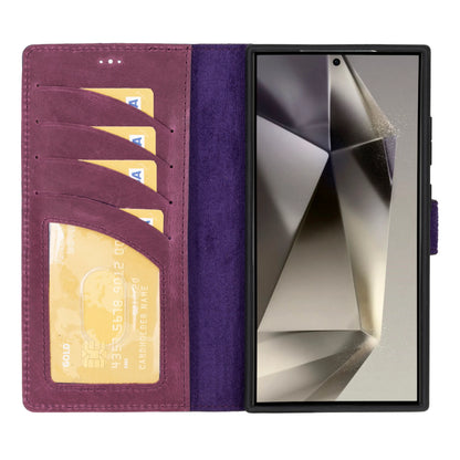 Magic Samsung Galaxy S24 Ultra Detachable Leather Wallet Case – Expanded Palette