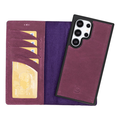 Magic Samsung Galaxy S24 Ultra Detachable Leather Wallet Case – Expanded Palette