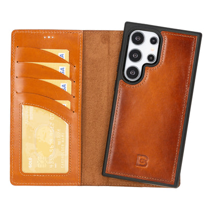 Magic Samsung Galaxy S24 Ultra Detachable Leather Wallet Case – Expanded Palette