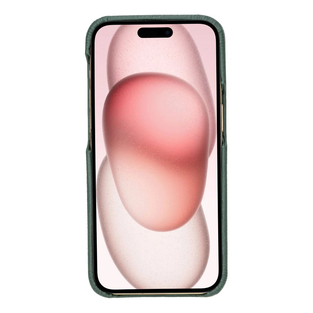 Bouletta Apple iPhone 15 Series Full Leather Coating Back Cover