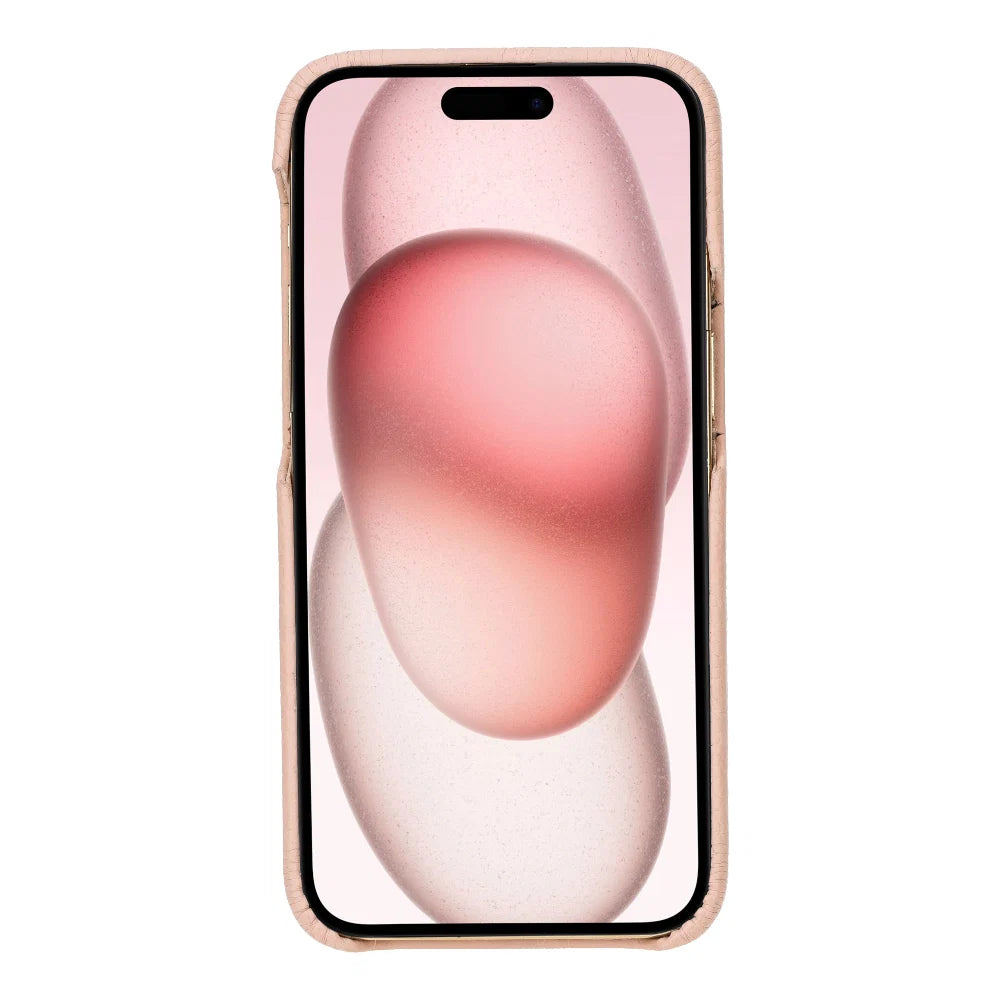 Bouletta Apple iPhone 15 Series Full Leather Coating Back Cover