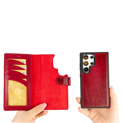 Magic Samsung Galaxy S24 Ultra Detachable Leather Wallet Case – Expanded Palette