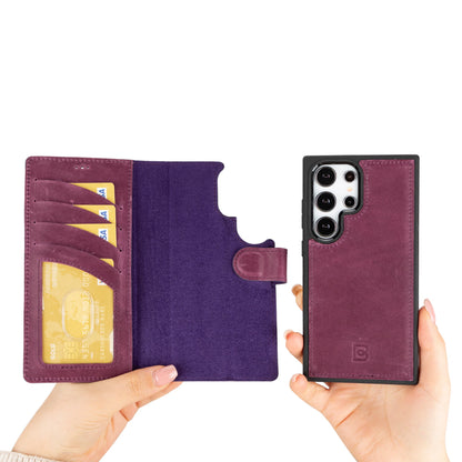 Magic Samsung Galaxy S24 Ultra Detachable Leather Wallet Case – Expanded Palette