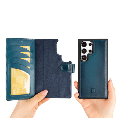 Magic Samsung Galaxy S24 Ultra Detachable Leather Wallet Case – Expanded Palette