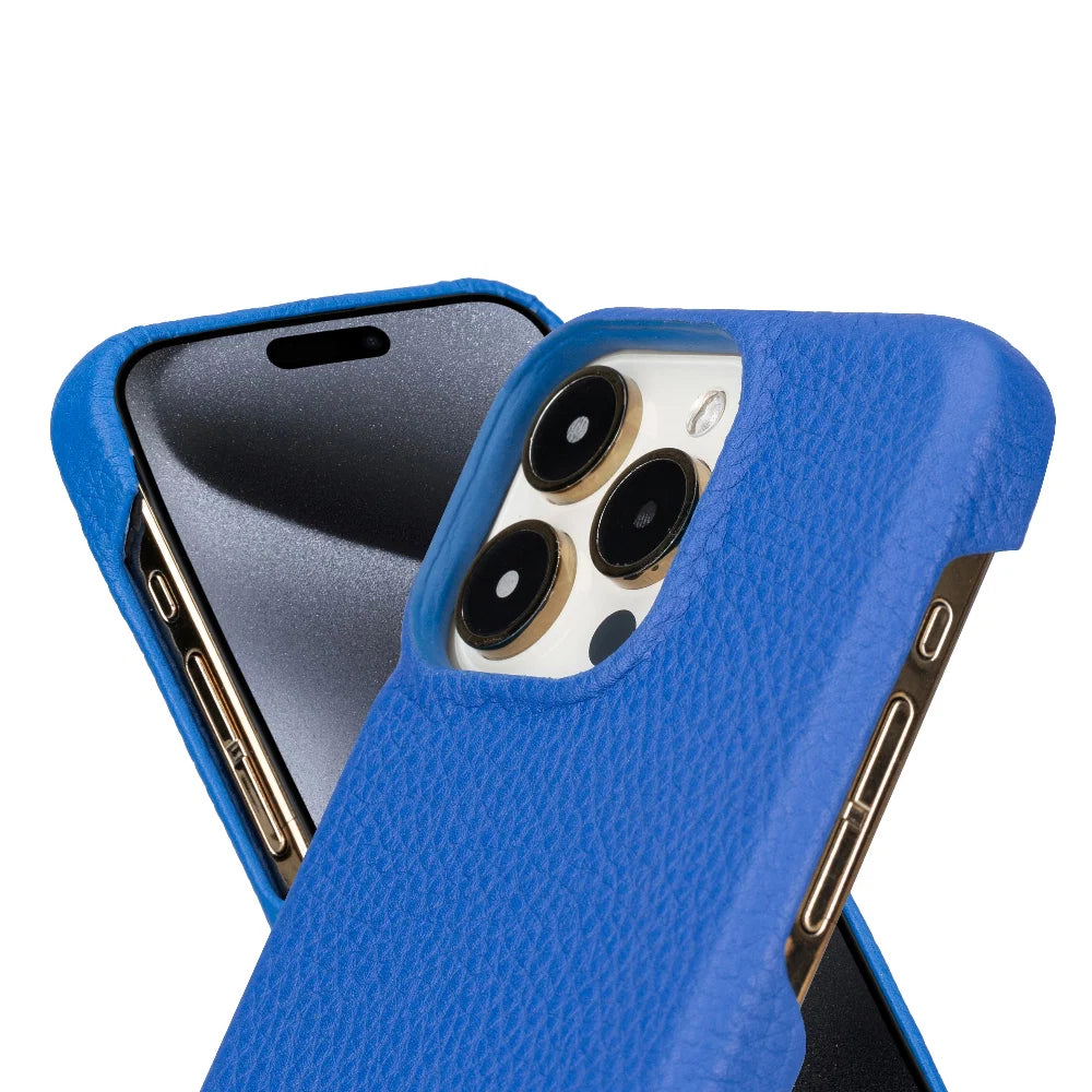 Bouletta Apple iPhone 15 Series Full Leather Coating Back Cover