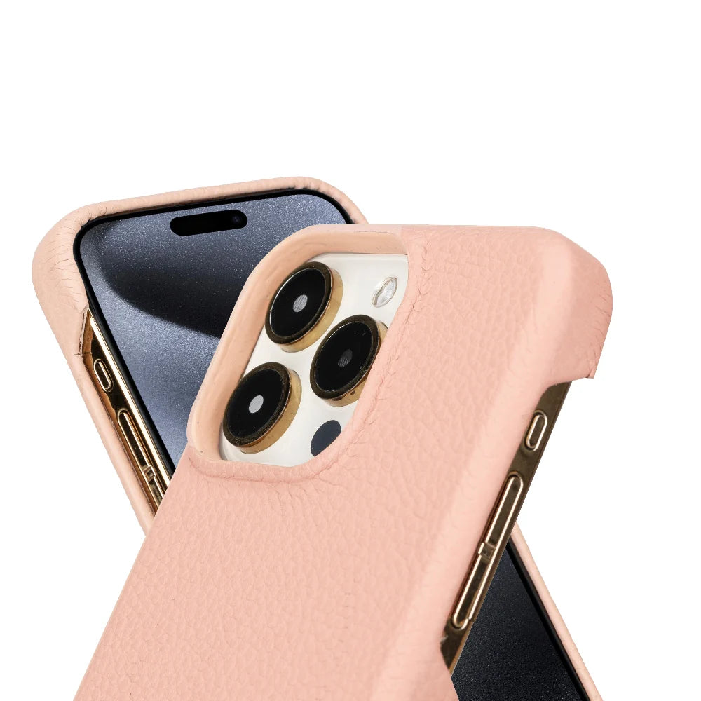Bouletta Apple iPhone 15 Series Full Leather Coating Back Cover