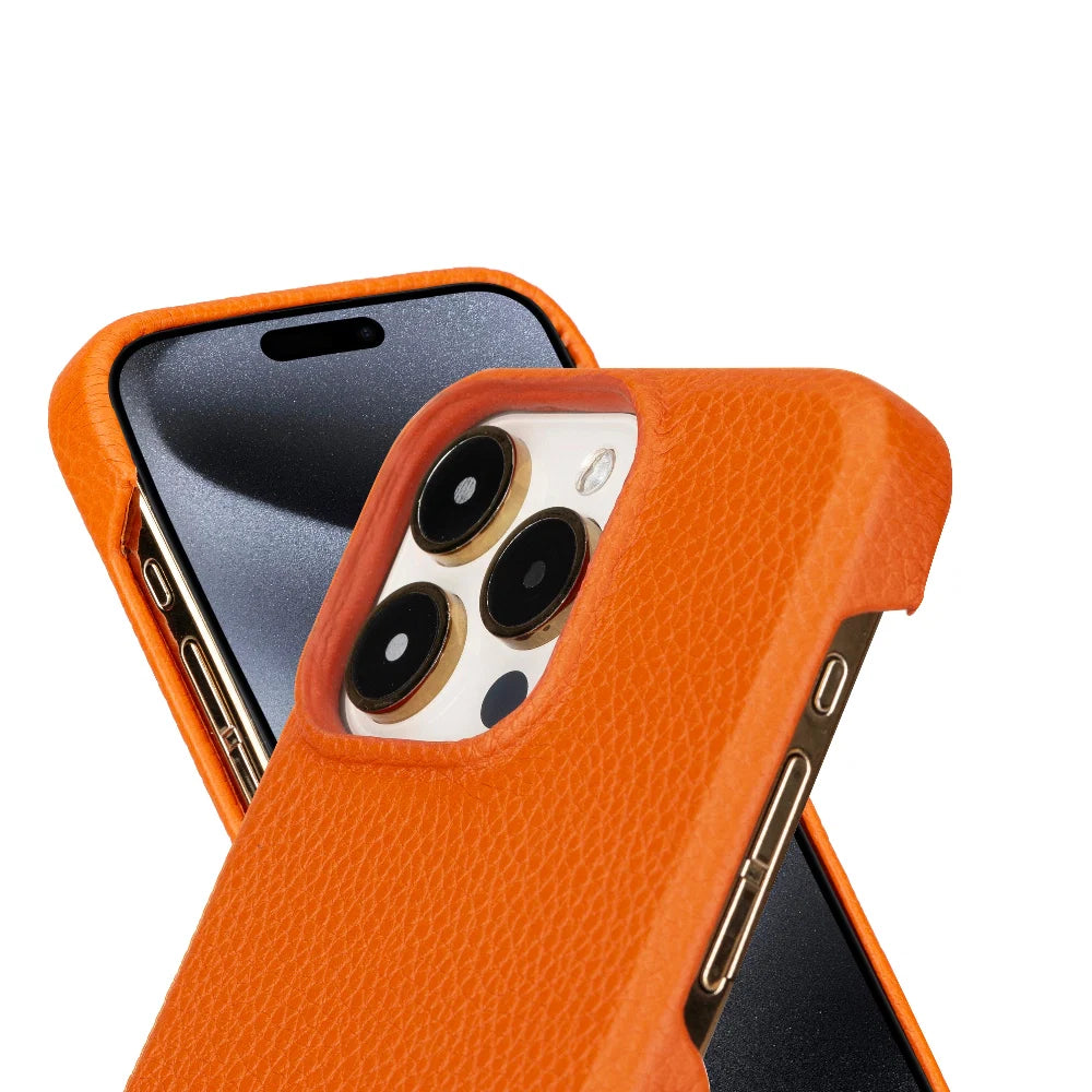 Bouletta Apple iPhone 15 Series Full Leather Coating Back Cover