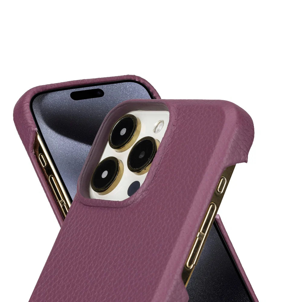 Bouletta Apple iPhone 15 Series Full Leather Coating Back Cover
