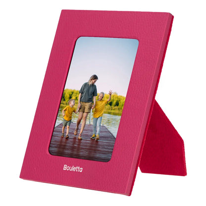 Glowix Leather Photo Frame – 15 × 10 cm Photo Area