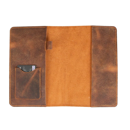 Eterna Leather Journal Cover with Wraparound Strap