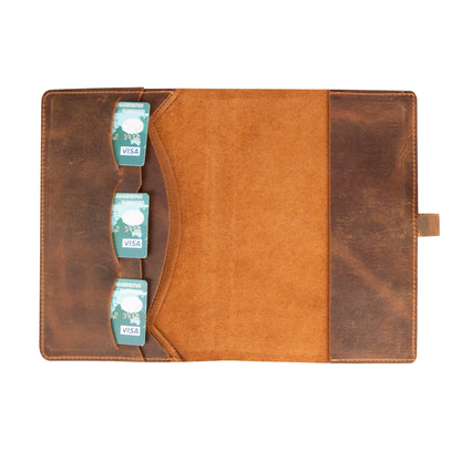 Passato Leather Journal Cover with Three Card Slots