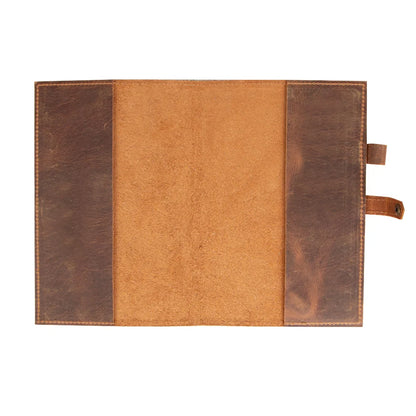 Bosco Leather Journal Cover with Snap Closure