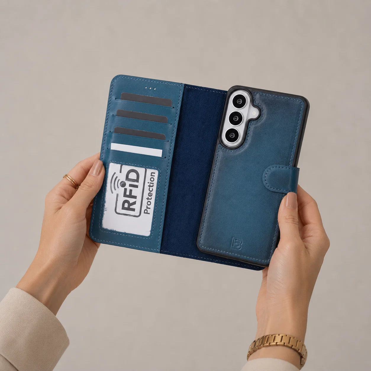 Magic Samsung Galaxy S26 Plus Leather Detachable Wallet Case
