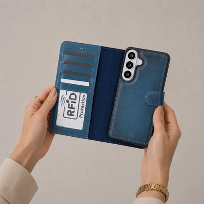 Magic Samsung Galaxy S26 Detachable Leather Wallet Case – Mixed Palette