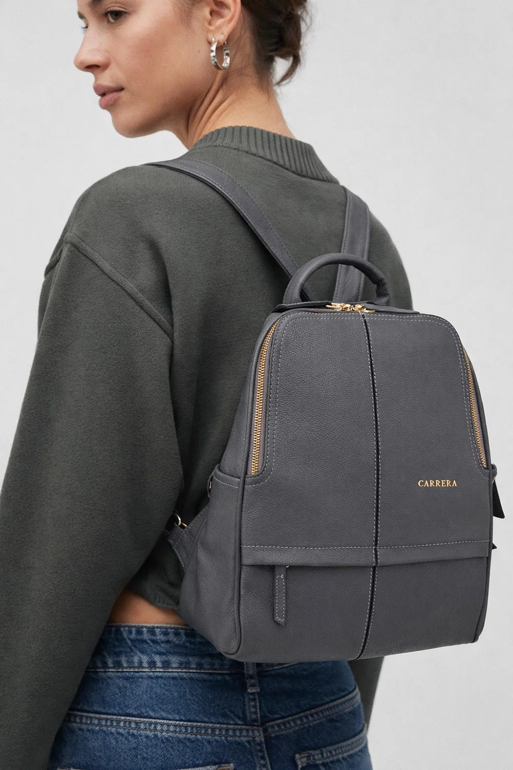 Carrera Elvina Leather Women's Backpack Bag
