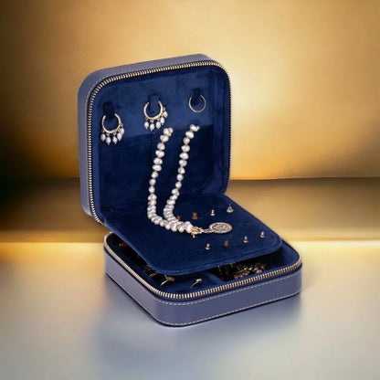 Amanda Medium Leather Jewelry Box