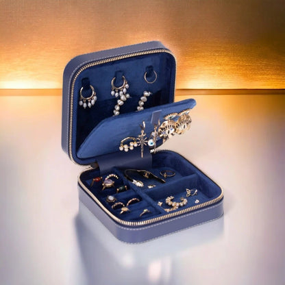 Amanda Medium Leather Jewelry Box