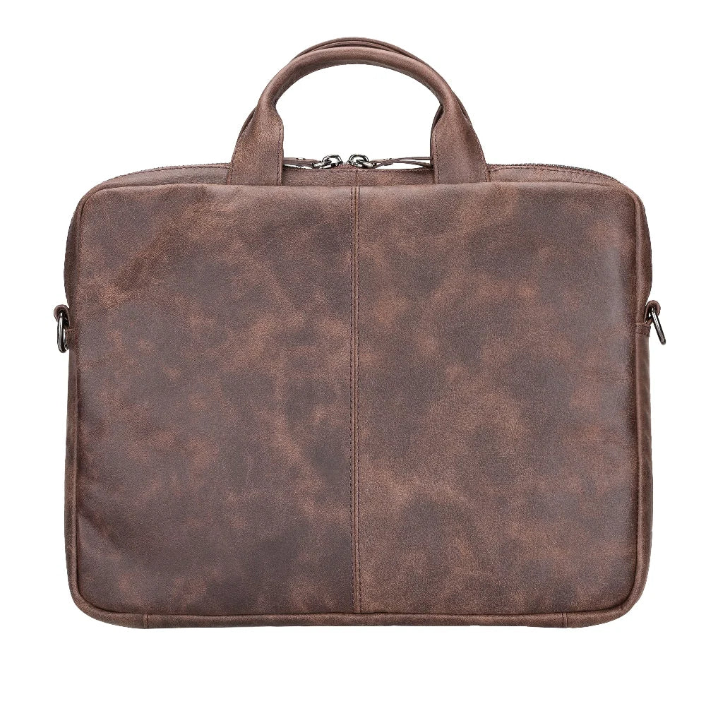 Apollo Leather Business Briefcase / Laptop Case 14"