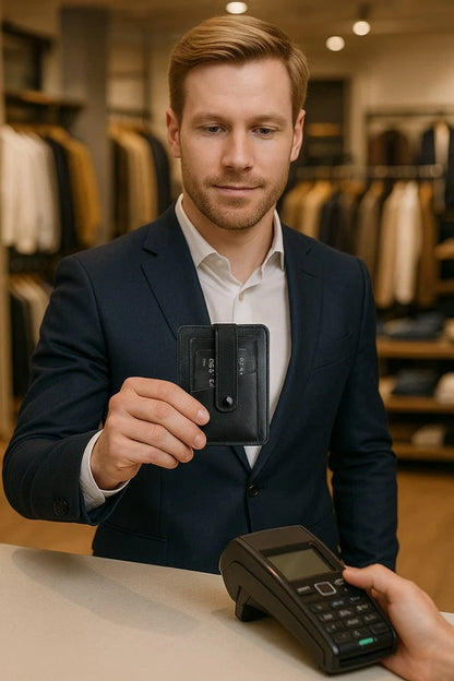 BLWL20 Snap Leather Card Holder