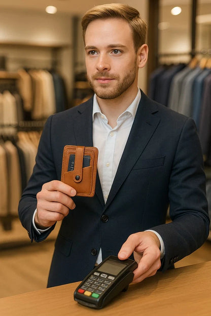 BLWL20 Snap Leather Card Holder