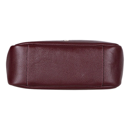 Azura Structured Leather Shoulder Bag