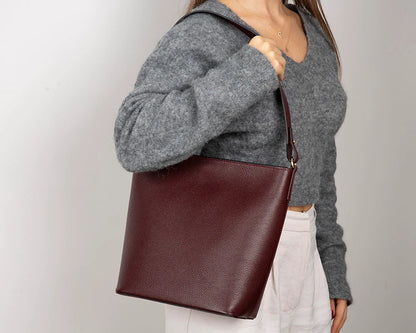 Elena Leather Shoulder Bag