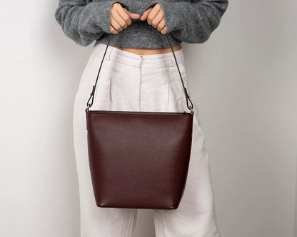 Elena Leather Shoulder Bag