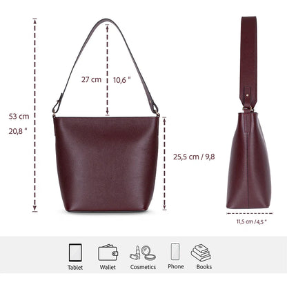 Elena Leather Shoulder Bag