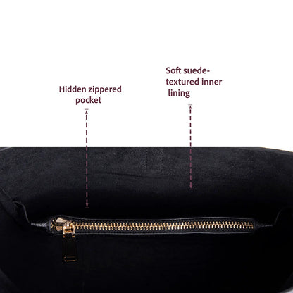 Azura Structured Leather Shoulder Bag
