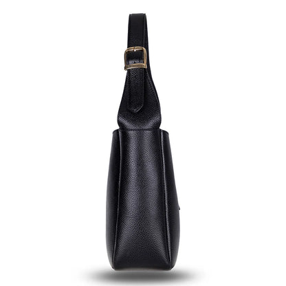 Azura Structured Leather Shoulder Bag