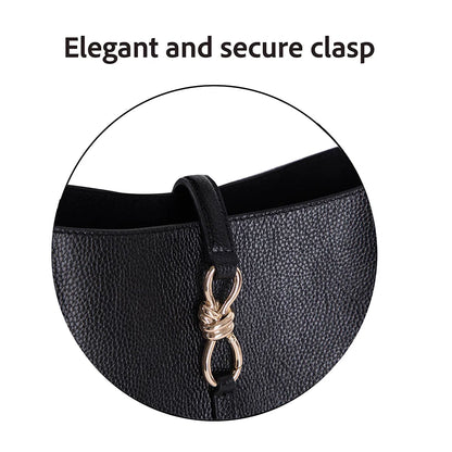 Azura Structured Leather Shoulder Bag