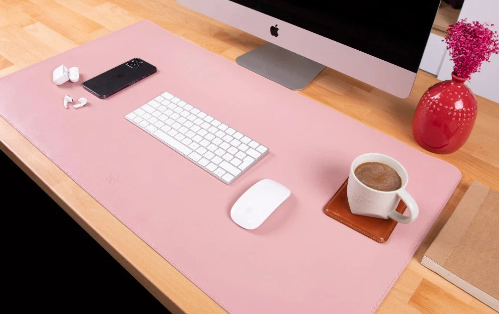 Axion Lined Leather Desk Mat Large Size