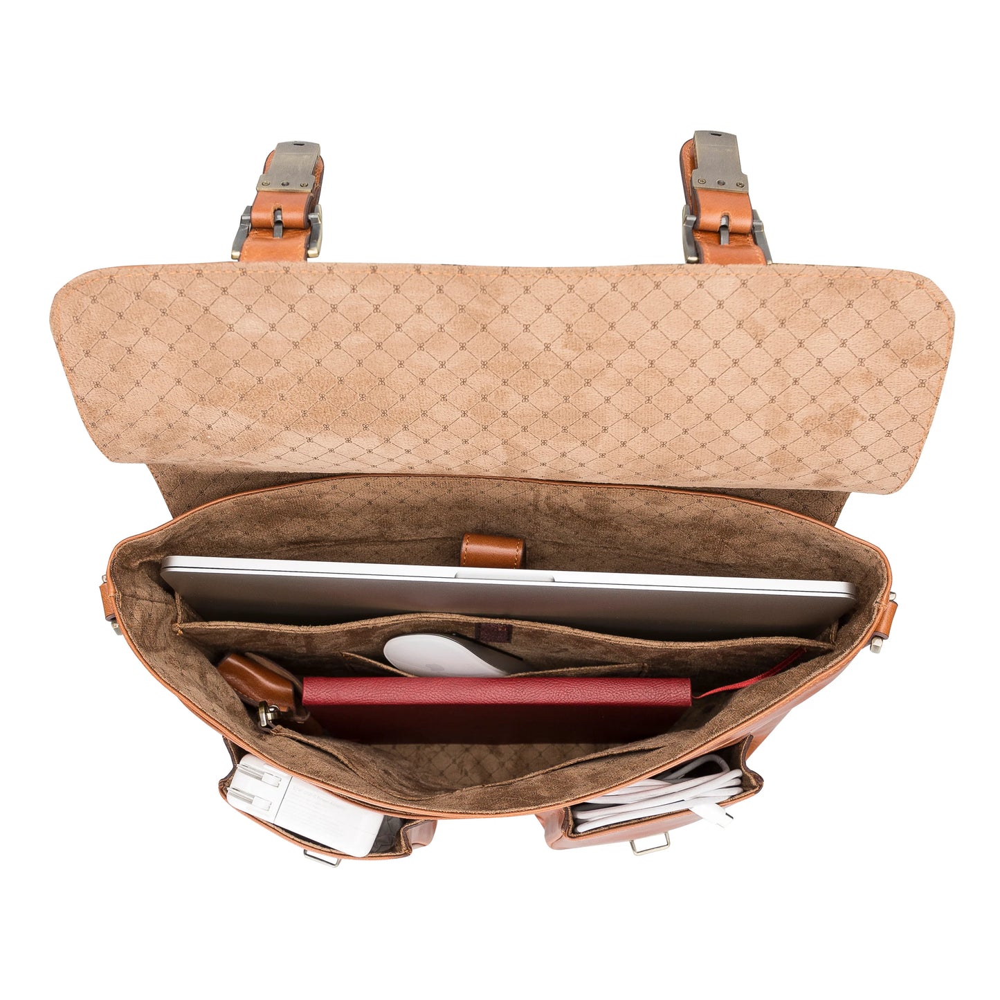Olympus Leather Business Briefcase / Laptop Case