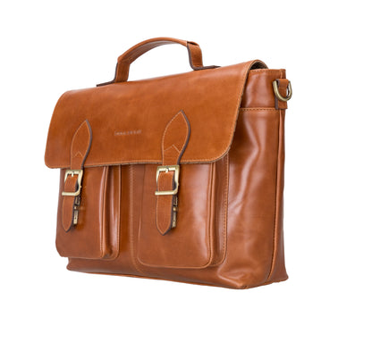 Olympus Leather Laptop Briefcase – 14 & 17 Inch
