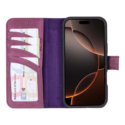 Magic iPhone 16 Pro Max Detachable Leather Wallet Case – Core Palette