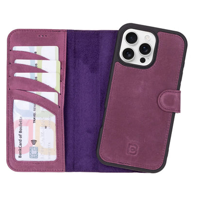Magic iPhone 16 Pro Max Detachable Leather Wallet Case – Core Palette