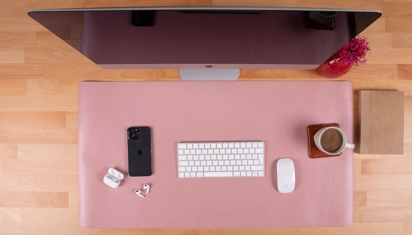 Single Layer Leather Desk Mat Medium Size