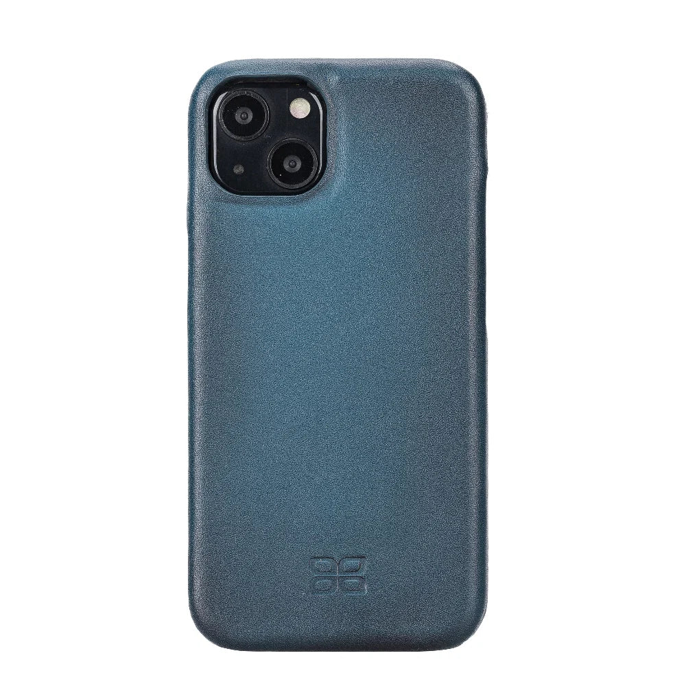 Bouletta Full Leather Coating Back Cover for Apple iPhone 13 Series iPhone 13 Pro Max / Dark Brown