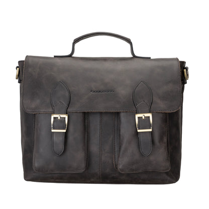 Olympus Leather Laptop Briefcase – 14 & 17 Inch
