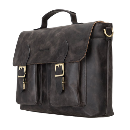 Olympus Leather Laptop Briefcase – 14 & 17 Inch