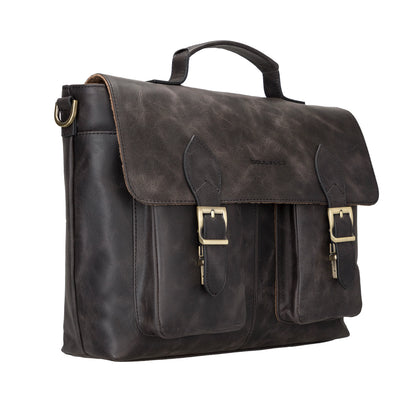 Olympus Leather Laptop Briefcase – 14 & 17 Inch