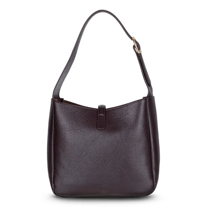 Azura Structured Leather Shoulder Bag