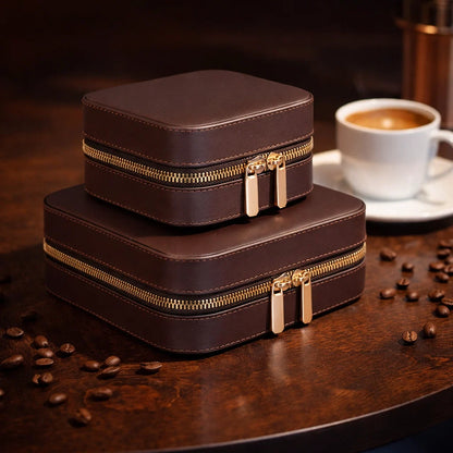 Amanda Medium Leather Jewelry Box