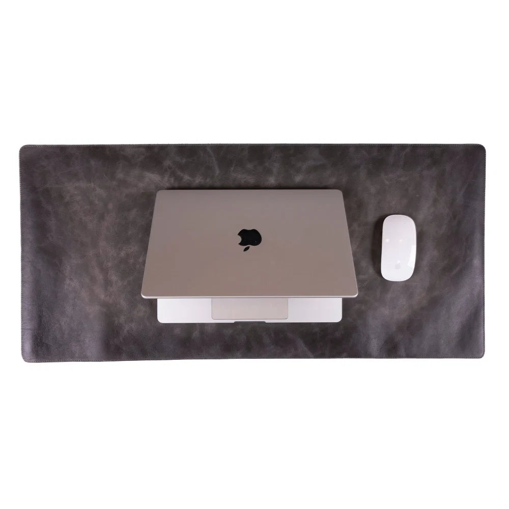 Lined Leather Desk Mat Small Size