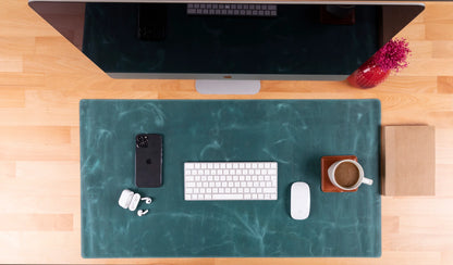 Large Single-Layer Leather Desk Mat – 91 × 48 cm